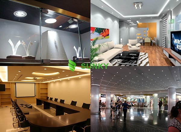 Ứng dụng thực tế đèn downlight âm trần Led Philips ứng dụng thực tế đèn downlight led âm trần.