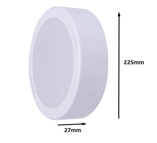 Đèn downlight Led lắp nổi tròn Philips DN027C G3 LED20 19W 3000K 220-240V D225 có độ quang thông cao Đèn downlight Led lắp nổi tròn Philips DN027C G3 LED20 19W 3000K 220-240V D225 có độ quang thông cao