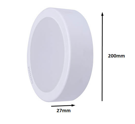 Đèn downlight Led lắp nổi tròn Philips DN027C G3 LED15 15W 4000K 220-240V D200 có độ quang thông cao Đèn downlight Led lắp nổi tròn Philips DN027C G3 LED15 15W 4000K 220-240V D200 có độ quang thông cao