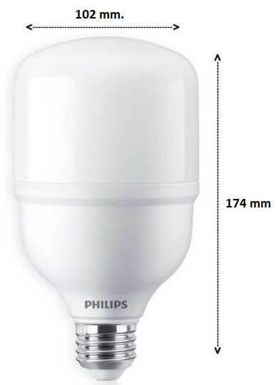 Bóng Led Bulb trụ Philips Tforce ESS LED HB MV 3.5Klm 35W 865 E27 Gen 4 có độ quang thông lên tới 3500lm Bóng Led Bulb trụ Philips Tforce ESS LED HB MV 3.5Klm 35W 865 E27 Gen 4 có độ quang thông lên tới 3500lm
