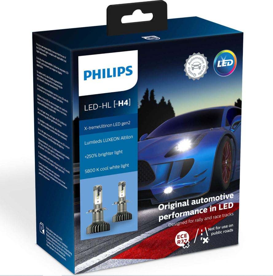 Bóng đèn pha LED Philips Xtreme Ultinon H4 Gen 2 cho xe ô tô Bóng đèn pha LED Philips Xtreme Ultinon H4 Gen 2 cho xe ô tô