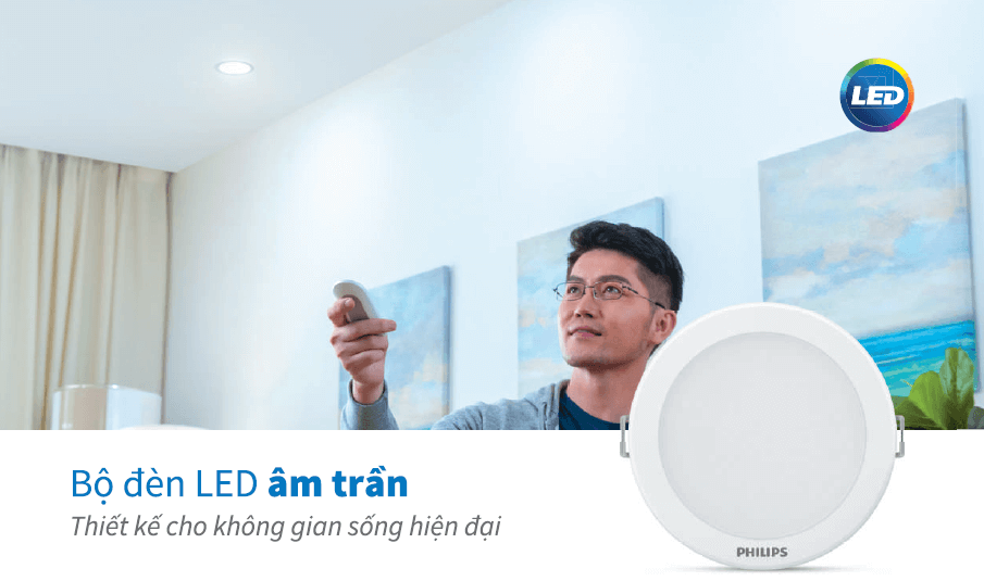 Bộ đèn downlight âm trần LED Philips DN027B G2 LED6/WW 7W 220-240V D90 RD Bộ đèn downlight âm trần LED Philips DN027B G2 LED6/WW 7W 220-240V D90 RD