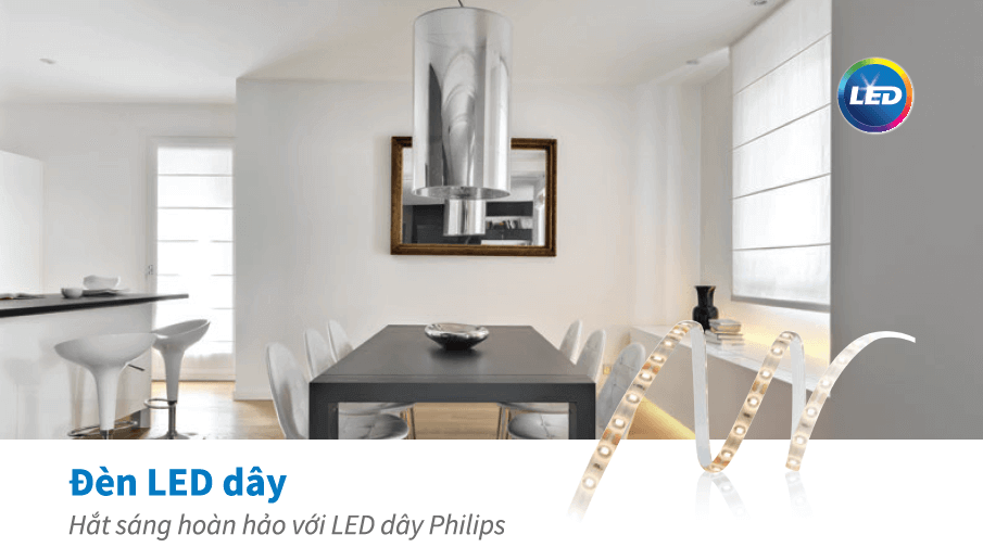 Dây đèn LED Philips DLI 31059 LED tape 3000K 18W 5m Dây đèn LED Philips DLI 31059 LED tape 3000K 18W 5m