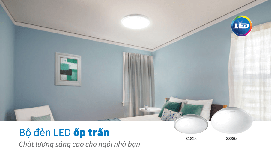 Đèn ốp trần LED Philips 33369 Moire 65K LED CEILING 10W Đèn ốp trần LED Philips 33369 Moire 65K LED CEILING 10W