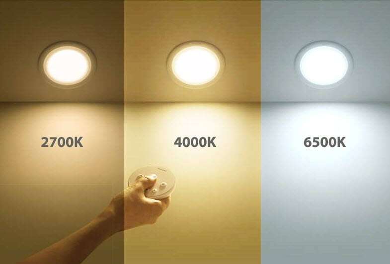 Màu ánh sáng của bóng đèn âm trần Philips Meson G3 Màu ánh sáng của bóng đèn âm trần Philips Meson G3