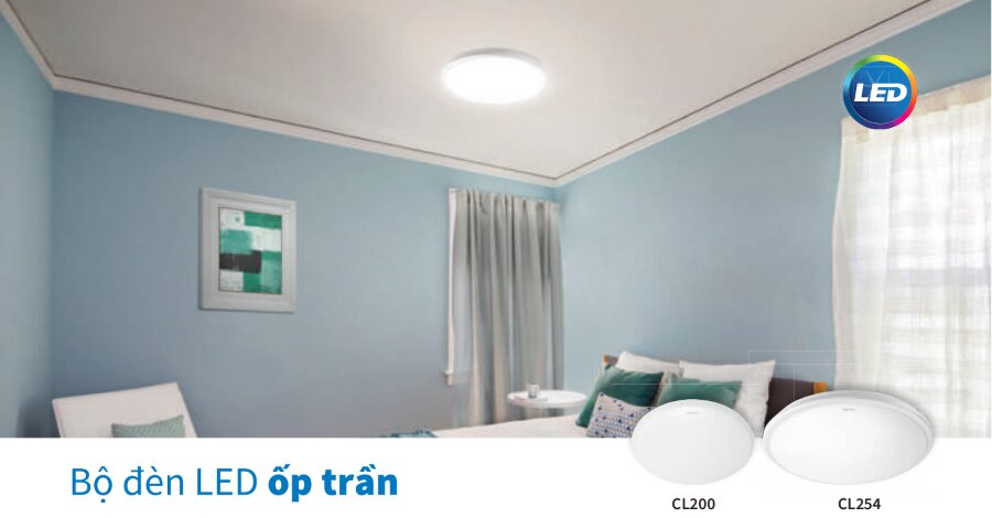 Các ưu điểm và ứng dụng của Đèn ốp trần Philips