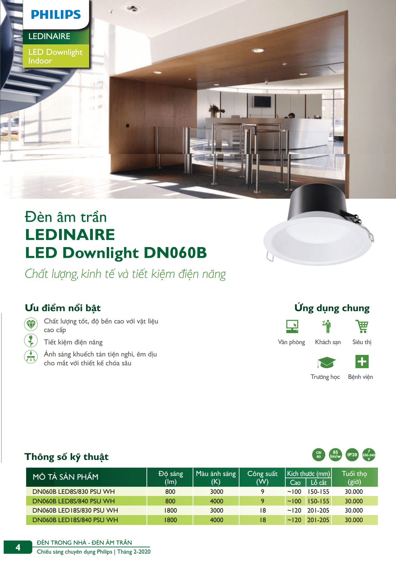 Danh mục sản phẩm đèn led Philips Danh mục sản phẩm đèn led Philips