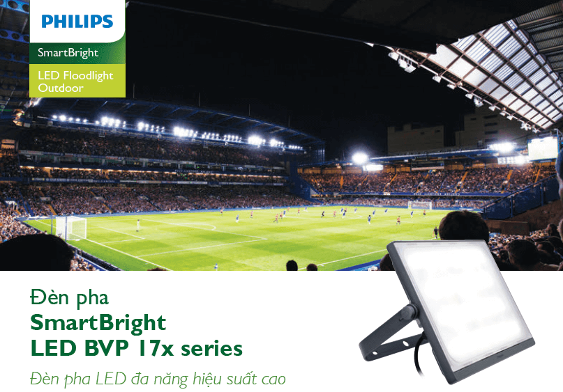 Đèn pha Led Philips Floodlight SmartBright BVP171 LED26/WW 30W WB GREY CE Đèn pha Led Philips Floodlight SmartBright BVP171 LED26/WW 30W WB GREY CE