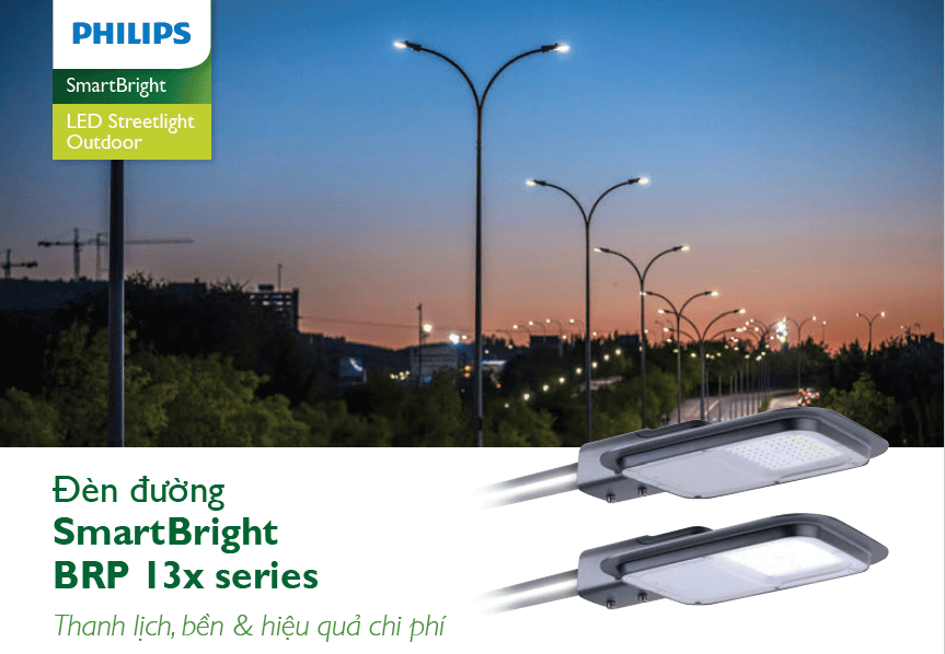 Đèn đường Led Philips Street Lighting SmartBright BRP130 LED70/NW 70W 220-240V DM GM Đèn đường Led Philips Street Lighting SmartBright BRP130 LED70/NW 70W 220-240V DM GM