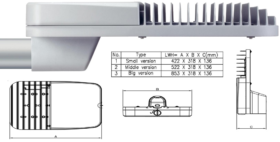 Đèn đường LED GreenVision Xceed Đèn đường LED GreenVision Xceed