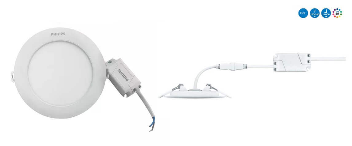 Thiết kế của bóng đèn LED âm trần Philips DL262 Thiết kế của bóng đèn LED âm trần Philips DL262