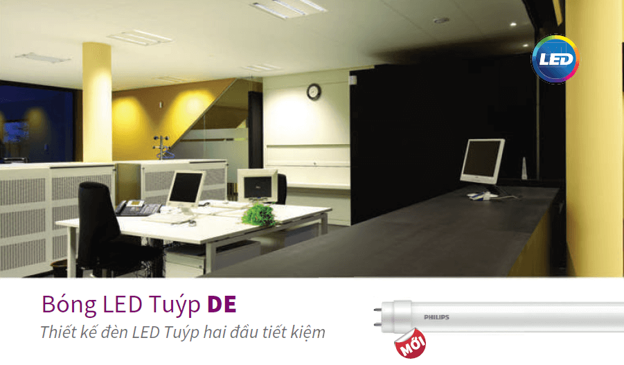 Bóng đèn Led tuýp Philips LEDtube DE 1200mm 18W 765 T8 Bóng đèn Led tuýp Philips LEDtube DE 1200mm 18W 765 T8