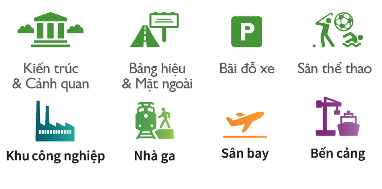 Ứng dụng Đèn pha Philips SmartBright LED Floodlight BVP 17x series IP65 chiếu sáng ngoài trời Đèn pha Philips SmartBright LED Floodlight BVP 17x series IP65 chiếu sáng ngoài trời