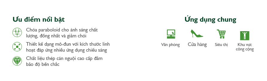 Máng đèn âm trần Led Philips TBS068 2xTLED W30L120 M2 Máng đèn âm trần Led Philips TBS068 2xTLED W30L120 M2