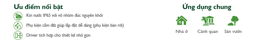 Đèn Led Philips chiếu sáng cảnh quan Ess SmartBright Spotlight BGP150 LED G 8W 45D GM Đèn Led Philips chiếu sáng cảnh quan Ess SmartBright Spotlight BGP150 LED G 8W 45D GM