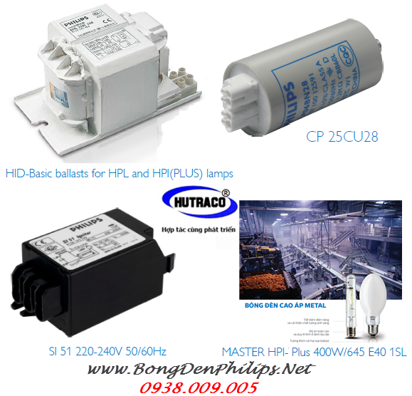 Bộ đèn cao áp HighBay bóng Metal Halide Philips HPI-Pus 400W chiếu sáng nhà xưởng HDK400 (bao gồm tăng phô, kích, tụ, bóng Philips chóa HDK400) Bộ đèn cao áp HighBay bóng Metal Halide Philips HPI-Pus 400W chiếu sáng nhà xưởng HDK400 (bao gồm tăng phô, kích, tụ, bóng Philips chóa HDK400)