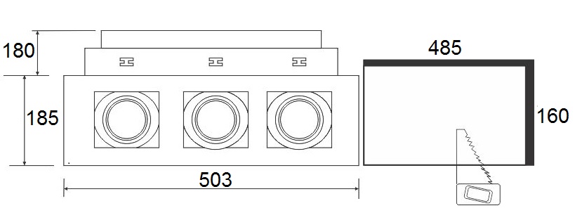 bộ đèn Downlight âm trần chiếu điểm 3 bóng cao áp CDM-T 70W G12 Philips Spotlight MULTILUX SY-B1623 bộ đèn Downlight âm trần chiếu điểm 3 bóng cao áp CDM-T 70W G12 Philips Spotlight MULTILUX SY-B1623