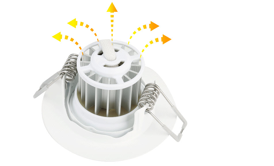 Đèn Downlight âm trần Led Philips Spotlight 41091 5W vật liệu cao cấp, khả năng tản nhiệt tuyệt vời mang đến tuổi thọ bền bỉ lên đến 20.000 giờ