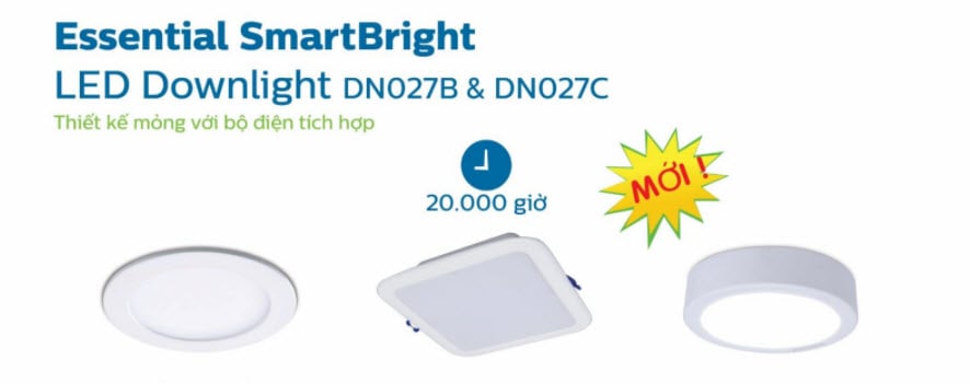Đèn Downlight LED lắp gắn nổi ốp trần Philips DN027C LED15 D175 18W Đèn Downlight LED lắp gắn nổi ốp trần Philips DN027C LED15 D175 18W