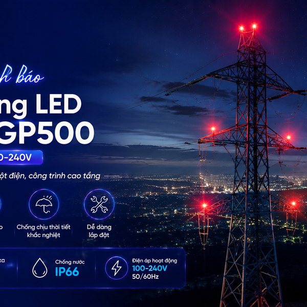 🌟 Đèn Cánh Báo Hàng Không LED Philips XGP500: An Toàn Vươn Tầm Chiếu Sáng Cột Điện! ✨ Khám phá ngay!