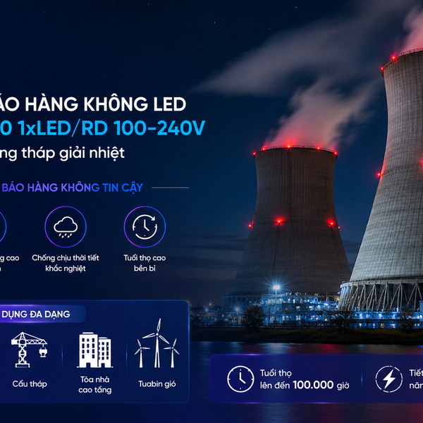 ✨ Đèn cánh báo hàng không LED Philips XGP500: Ánh sáng an toàn, kiến tạo giá trị cho nhà máy nhiệt điện 🚀 Khám phá ngay!