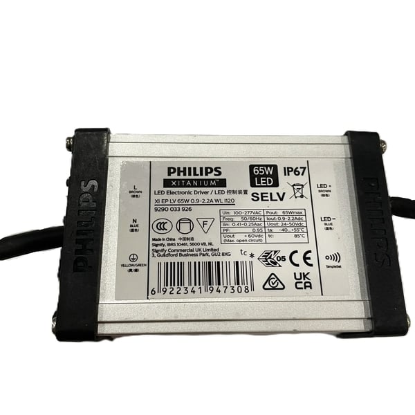 Bộ nguồn Driver LED Philips Xitanium Xi EP LV 65W: Nâng tầm không gian sống