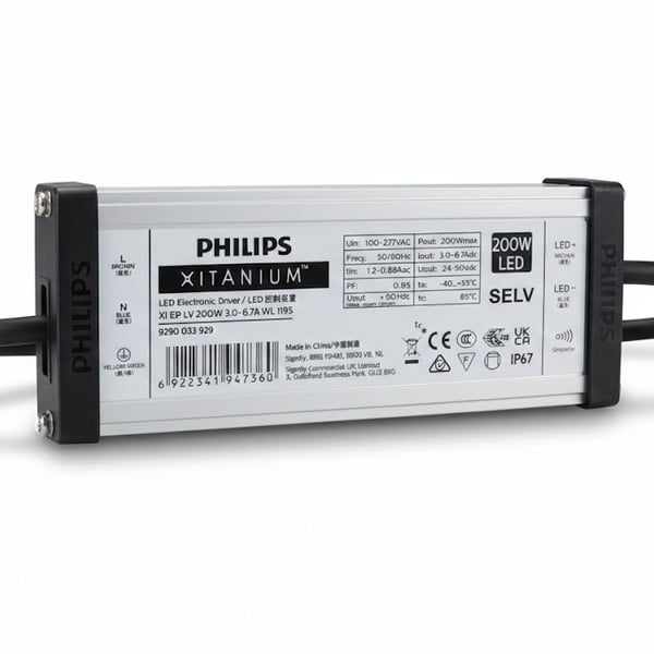 Bộ Nguồn Driver LED Philips Xitanium Xi EP LV 200W: Ánh Sáng Tinh Tế, An Tâm Vận Hành