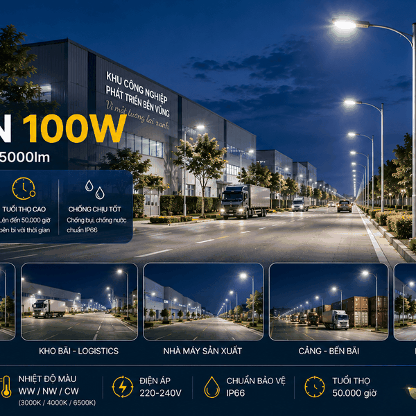 [PHILIPS INSIDE] Đèn LED Chiếu Sáng Đường Phố CITILIGHT CTL382CMN 100W LED150 WW/NW/CW 220-240V 15000LM