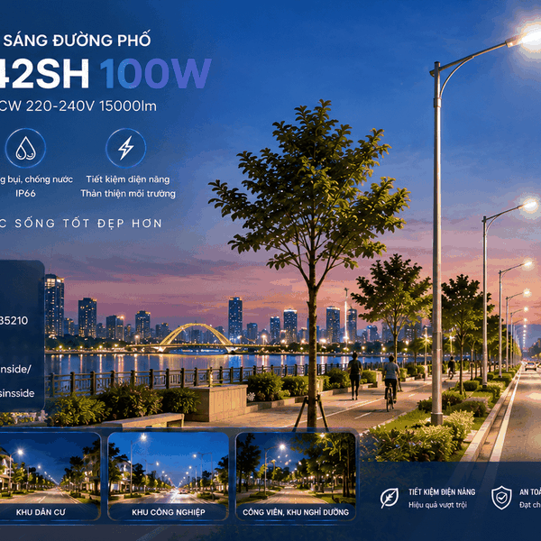 [Philips Inside] Đèn LED Chiếu Sáng Đường Phố Citilight CTL442SH 100W LED150 WW/NW/CW 220-240V 15000LM