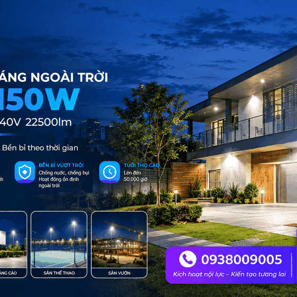 [PHILIPS INSIDE] Đèn Pha LED Floodlight Chiếu Sáng Sân Tennis Mini CITILIGHT CTL103F 150W LED225/CW 220-240V 22500LM