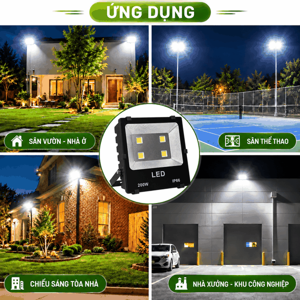 [Philips Inside] Đèn Pha LED Floodlight Chiếu Sáng Bảng Hiệu Banner Quảng Cáo Citilight CTL104F 200W LED300 WW/NW/CW 220-240V 30000LM