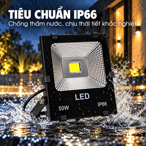 [Philips Inside] Đèn Pha LED Floodlight Chiếu Sáng Sân Vườn Nhà Ở Citilight CTL101F 50W LED75/WW 220-240V 7500LM