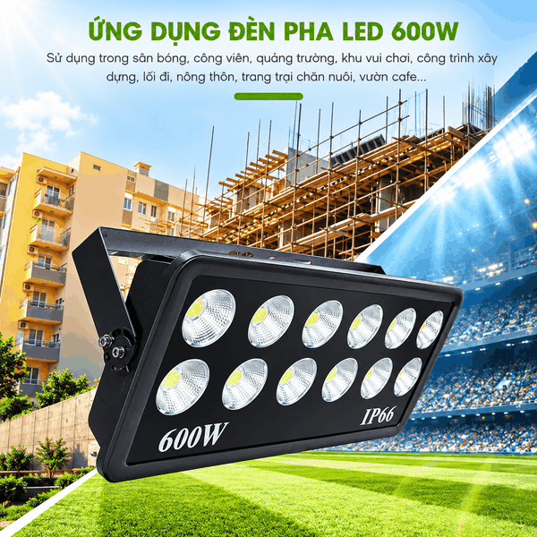 [Philips Inside] Đèn Pha Ly LED Floodlight Chiếu Sáng Quảng Trường Công Viên Citilight CTL130F 600W LED900/CW 220-240V 90000LM