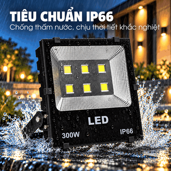 [PHILIPS INSIDE] Đèn Pha LED Floodlight Chiếu Sáng Sân Bóng Rổ Ngoài Trời CITILIGHT CTL106F 300W LED450/CW 220-240V 45000LM