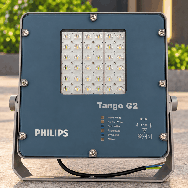 [Philips Inside] Đèn Pha LED Tango G2 Floodlight Chiếu Sáng Mặt Tiền Tòa Nhà Sân Vườn Citilight CTL281P 50W LED75/WW 220-240V 7500LM