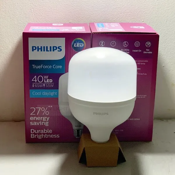 Bóng đèn Led trụ Philips TForce Core HB 37-40W E27 830