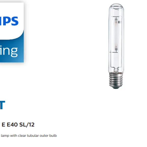 Bóng đèn cao áp Philips Sodium SON-T 250W E E40  SL/12