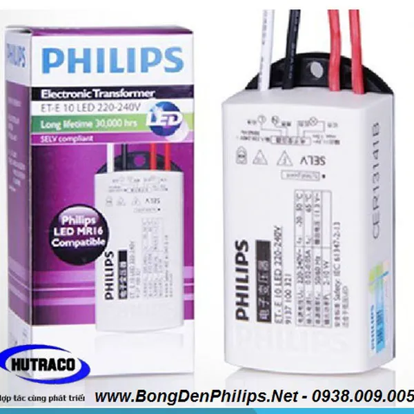 Biến thế điện tử (transformer) đèn Led Philips ET-E 10