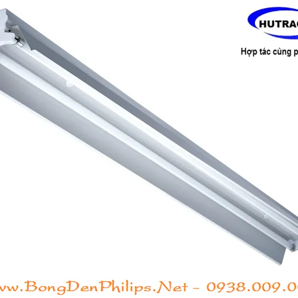 Bộ đèn Ledtube 1m2 Philips 2x16W choá phản quang Inox - Dùng trong chiếu sáng công nghiệp