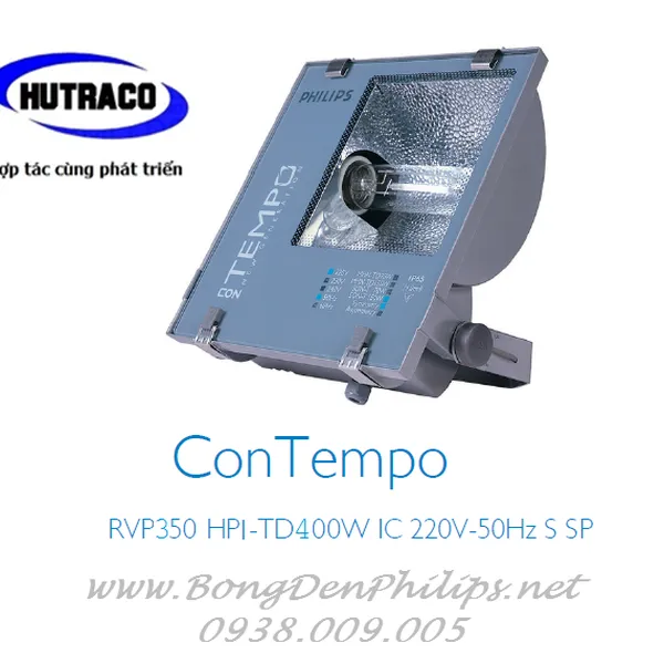 Bộ đèn pha cao áp Philips 400W bất đối xứng - RVP350 HPI-TP 400W