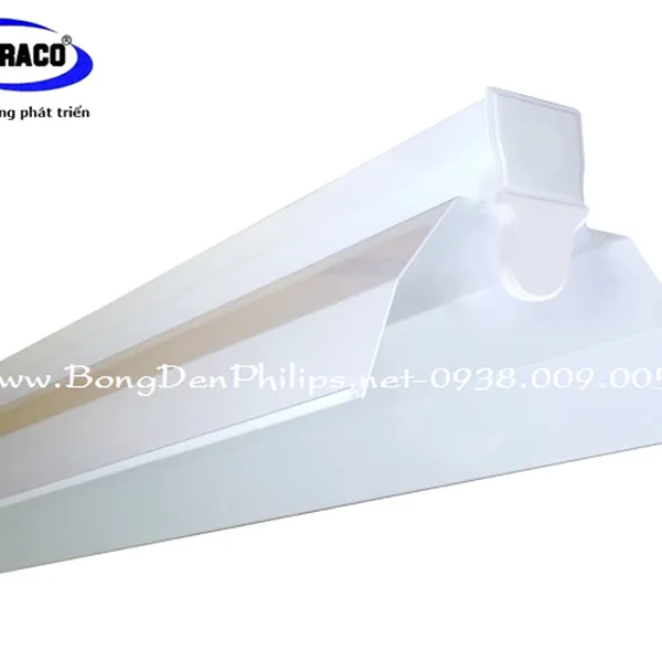 Bộ máng đèn Ledtube T8 chiếu sáng xưởng may 1m2 Philips 1x16W choá phản quang