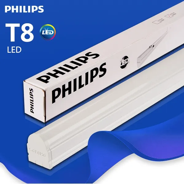 Combo 10 Bộ máng đèn LED Philips 0m6 BN016C LED8/CW L600 GM 8W
