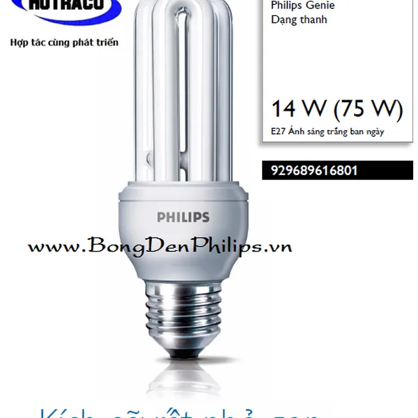 Bóng đèn Compact Philips 14W - 3U