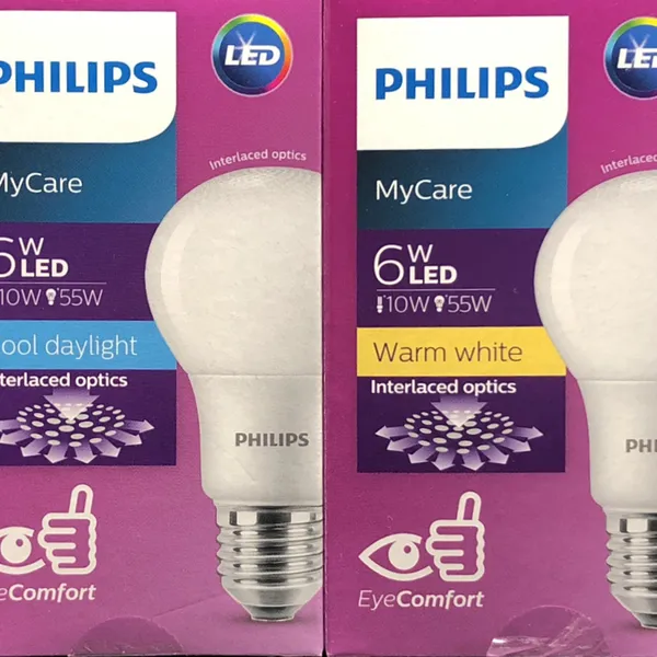 Bóng đèn Led Bulb Philips 6W/3000k ánh sáng vàng