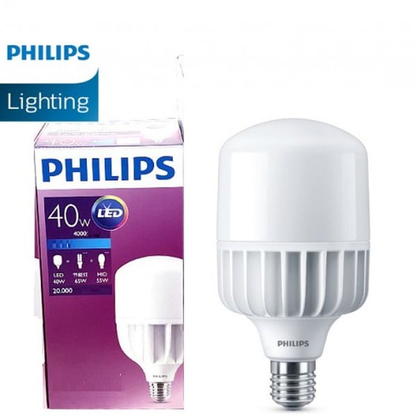 Bóng đèn Led trụ Philips hiệu suất cao 40W E27 6500K 230V A125 APR quang thông 4000Lm