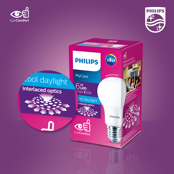 Bóng đèn Led bulb Philips My Care Chăm sóc đôi mắt của bạn