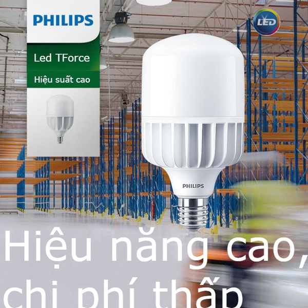 Combo 06 Bóng đèn Led Trụ Philips TForce Core HB 50W E27 865