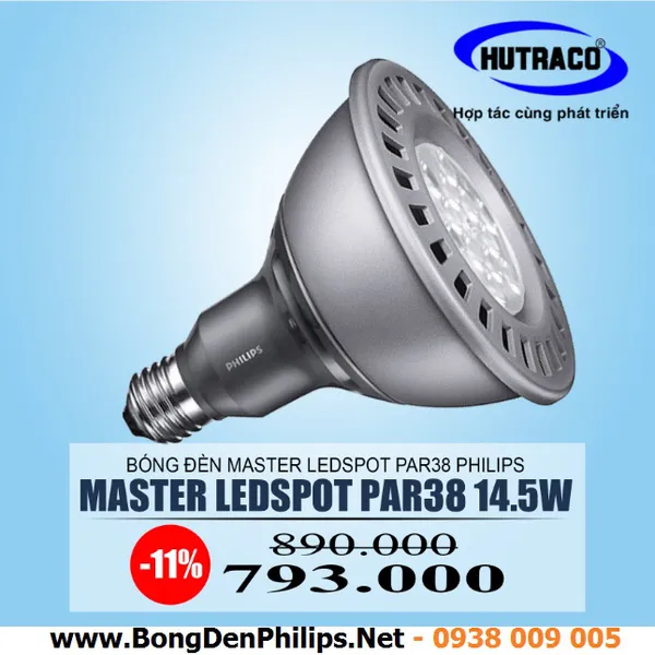 Bóng đèn MASTER LED spot Philips D 14.5-100W 827 PAR38 25D
