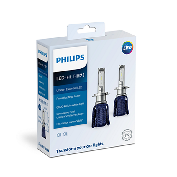 Bóng đèn pha Led xe ô tô/ xe hơi Philips Ultinon Essential LED H7 11972 6000K