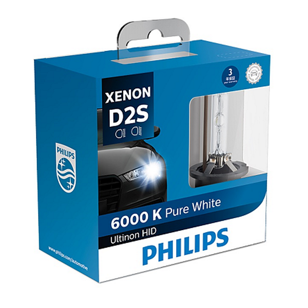 Bóng đèn pha ôtô/ xe hơi Philips PURE WHITE D2S 42403 85V 35W ánh sáng 6000K